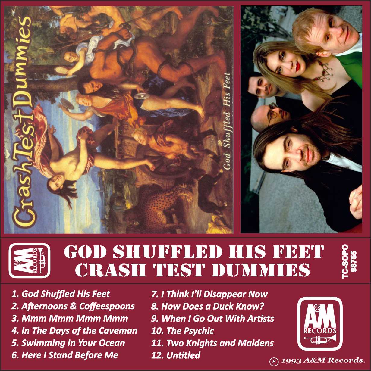 Crash Test Dummies-God Shuffled His Feet